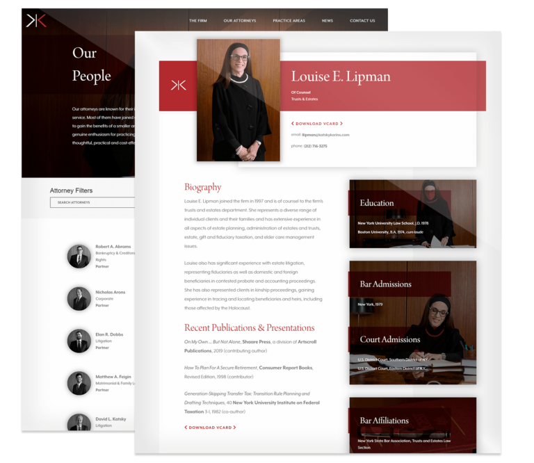 Louise E Lipman biography on website