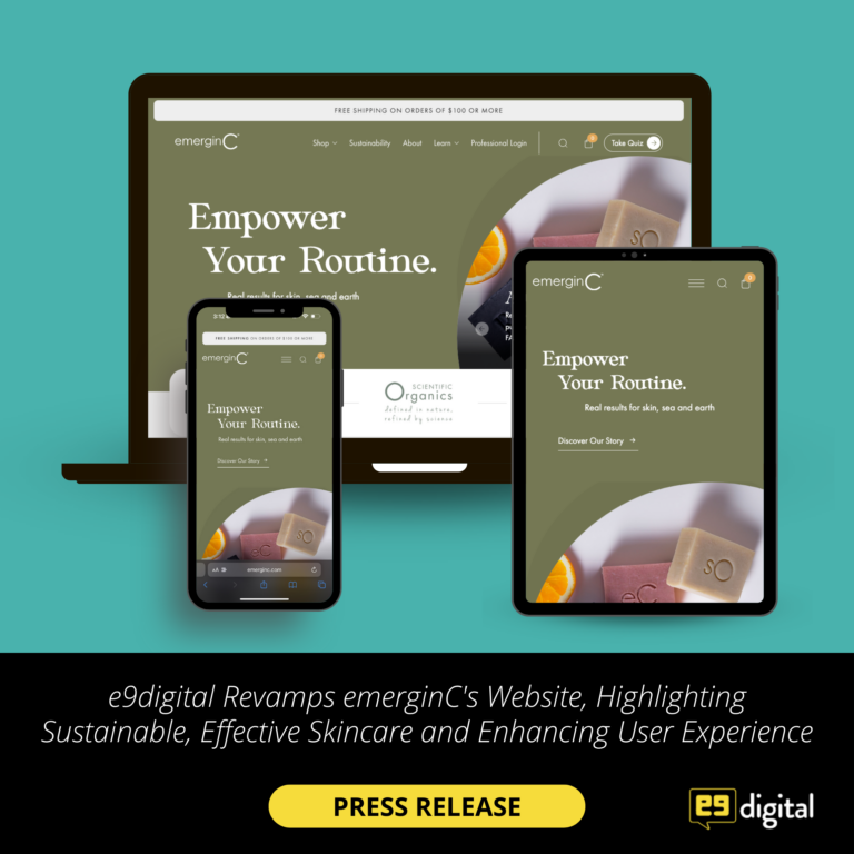 skincare website design