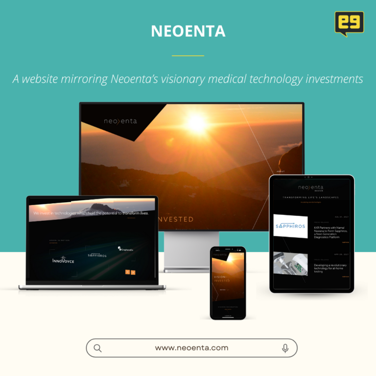 medical technology website design