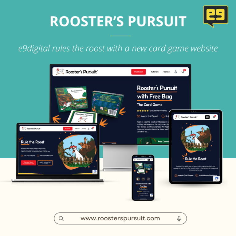 card game website design