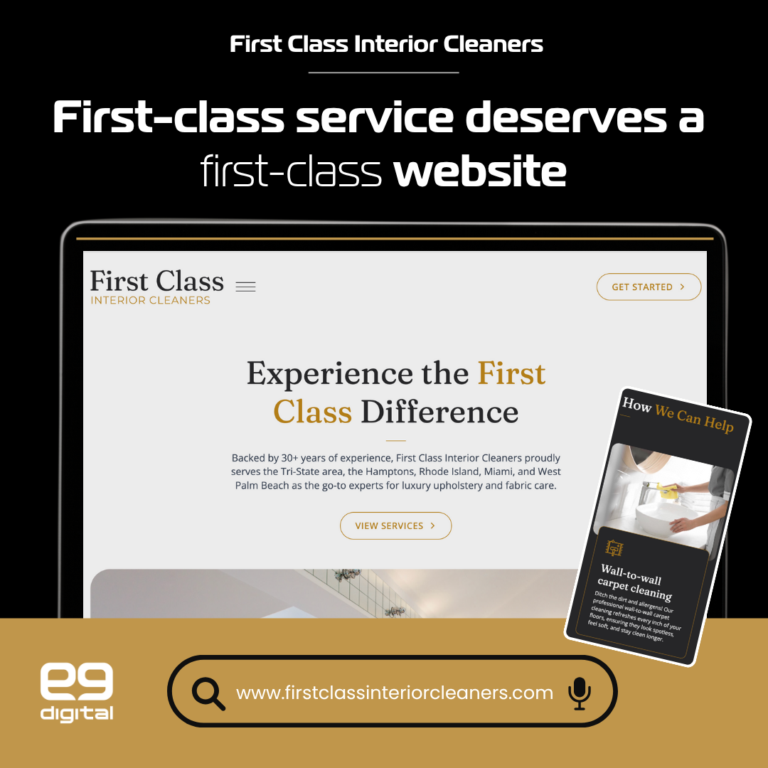 carpet cleaning website design