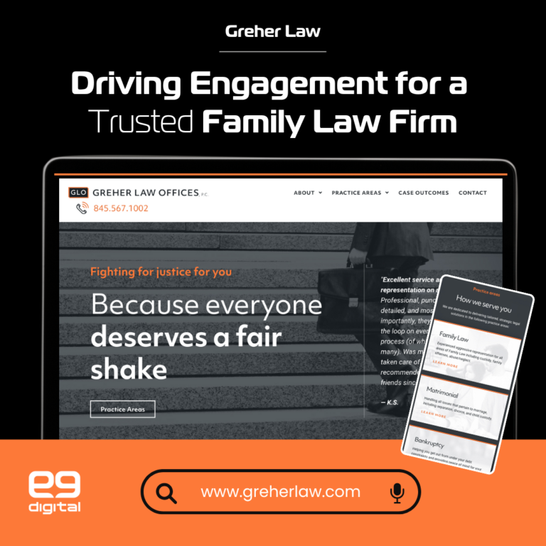 family law attorney website design
