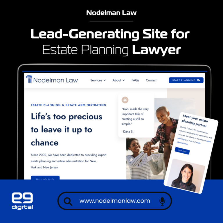 estate planning website design